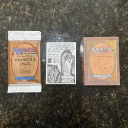 Revised Ed. Empty Starter Deck Box and Empty Booster | Magic the Gathering | MTG - Image 1
