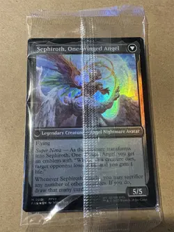 mtg pre-release foil Sephiroth Fabled Soldier, Final Fantasy, still sealed - Image 2