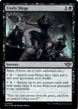 Lively Dirge FOIL Outlaws of Thunder Junction Magic MTG NM - Image 1