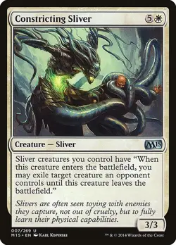 Constricting Sliver 1x MtG 2015 m15 Core Edition SP/NM - Image 1
