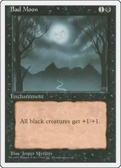 Bad Moon - Fourth Edition (4ED) - MP - Magic The Gathering MTG - Image 1