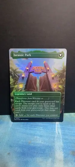 Magic The Gathering Jurassic world collection Welcome to... Borderless Foil - Image 2