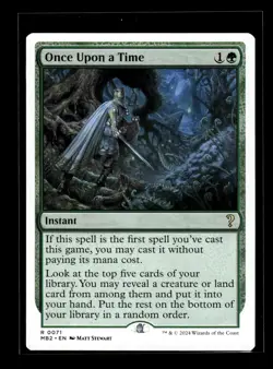 ONCE UPON A TIME (WHITE BORDER) Mystery Booster 2 #71 MB2(NM+)(MTG) - Image 1