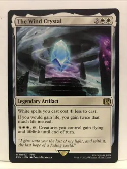 MTG The Wind Crystal Magic: The Gathering Final Fantasy Rare #0043 - Image 1