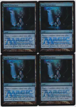 MTG Foil 4X Faerie Conclave X4 Summer Promo Magic - Played - Image 1