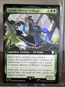 Arwen, Weaver of Hope MTG The Lord of the Rings Extended Art Rare - Unplayed - Image 1