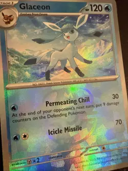 Pokemon TCG Glaceon 025/131 Prismatic Evolutions Master Ball Reverse Holo Card - Image 2