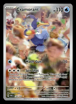 Cramorant 176/167 Illustration Rare Twilight Masquerade Pokemon Card - Image 1