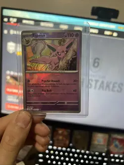 Espeon 33/131 Master Ball Reverse Holo Prismatic Evolutions Pokemon 2025 - Image 2