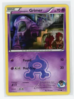 Pokemon TCG - Team Aqua's Grimer 7/34 - Double Crisis - Common - Image 1