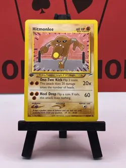 Hitmonlee 42/105 Neo Destiny WOTC 1st Edition Pokemon TCG Regular 1999 LP - Image 2