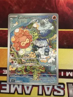 Castform Sunny Form: #195/191 Sv08: Surging Sparks (Illustration Rare) - Image 1