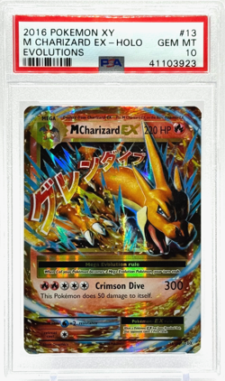 Pokemon M Charizard EX 13/108 XY Evolutions PSA 10 Gem Mint TCG - Image 1