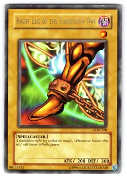 Right Leg Of The Forbidden One LOB-120 Holo Ultra Rare Yugioh Card - Image 1