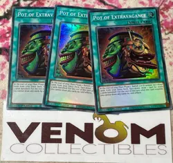 3x (M/NM) *EURO* Pot of Extravagance RA01-EN059 Super Rare 1st Edition YuGiOh - Image 1