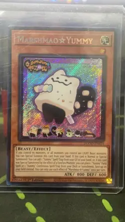 YU-GI-OH Marshmao Yummy DOOD-EN024 1st Edition Secret Rare NM - Image 1