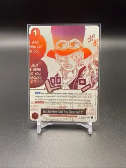 But Ace Here Said You! OP13-019 3rd Anniversary Treasure Event Card ENGLISH - Image 1
