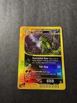 Tyranitar 40/147 - Holo Rare - Aquapolis - Vintage Pokemon Card - NM/Mint - Image 1