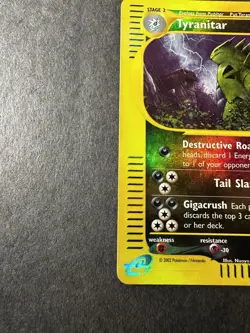 Tyranitar 40/147 - Holo Rare - Aquapolis - Vintage Pokemon Card - NM/Mint - Image 5