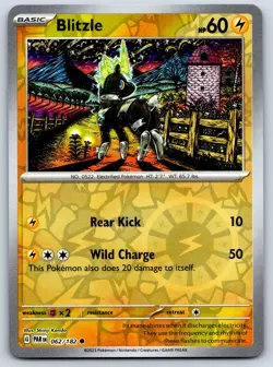 Blitzle - Reverse Holo - Paradox Rift 062/182 Shinji Kanda Pokemon Card NM - Image 1