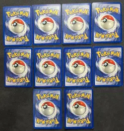 Pokemon Card Lot of 10 Team Rocket Dark Vaporeon Wartortle Charmander Squirtle - Image 2