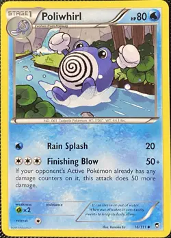 Poliwhirl 16/111 XY - Furious Fists Regular - Pokemon Card - Image 1