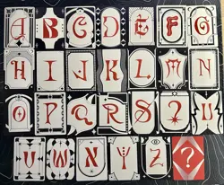 Magic The Gathering Secret Lair Encyclopedia Alphabet A to Z Cards - Image 1