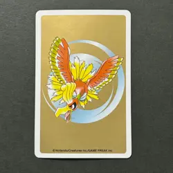 M1520 Umbreon 9 of Hearts Gold Ho-Oh Deck Playing Poker Card Pokemon - Image 2