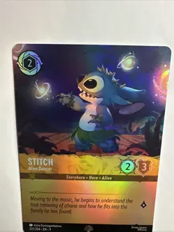 Stitch - Alien Dancer (Epic) 207/204 Fabled Holo Disney Lorcana Card NM - Image 2