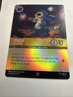 Stitch - Alien Dancer (Epic) 207/204 Fabled Holo Disney Lorcana Card NM - Image 3
