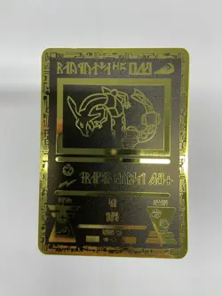 Wizard 1999-2000 Gold Metal Pokemon Card-Collectible Gift Display！ - Image 4