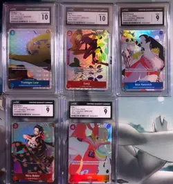 One Piece CGC English 13 Card Graded Lot 2023 Gift Collection Promo Set! - Image 2