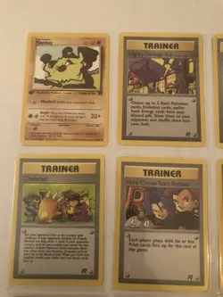 Lot Of 9 Team Rocket Set Pokemon Cards - Image 2