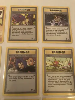 Lot Of 9 Team Rocket Set Pokemon Cards - Image 4