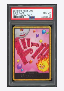 One Piece PSA 10 Don!! Card Linlin Gold 2024 PRB01 Japanese - Image 1