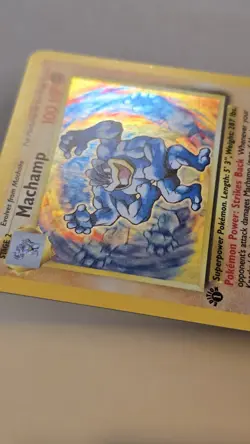 Pokemon TCG Machamp Holo 1st Edition Unlimited Rare Card Base Set 8/102 - Image 3