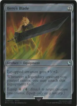 Hero's Blade (Surge Foil) - FOIL - U Commander: FINAL FANTASY 345 - MTG - Image 1