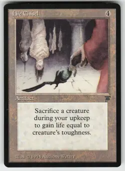 MTG Legends # Life Chisel Lightly played tcg - Image 1