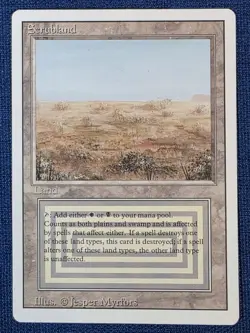 Scrubland MTG Revised NM Unplayed Direct to Sleeve - Image 1