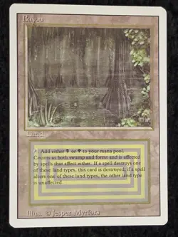 Bayou Magic the Gathering Revised Edition Authenticated - Image 1