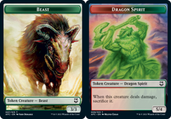 Beast Token // Dragon Spirit Token x4 - Commander: Adventures in the Forgotten R - Image 1