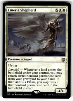Magic The Gathering Emeria Shepherd Commander Zendikar Rising Rare #016 - Image 1
