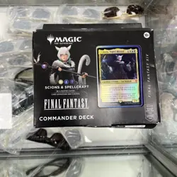 Magic The Gathering Final Fantasy XIV Commander Deck Scions & Spellcraft Display - Image 1