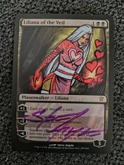 Magic The Gathering Liliana of the Veil Signed & altered by Steve Argyle - Image 1