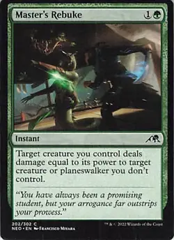 Master's Rebuke Kamigawa: Neon Dynasty Regular - Image 1