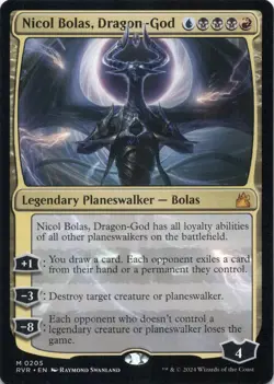 Nicol Bolas, Dragon-God Ravnica Remastered - Magic MTG NM - Image 1