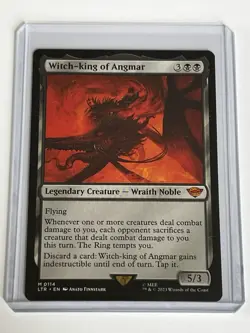 Witch King of Angmar 114 MTG LOTR Middle Earth 2023 MT 9.0+ Non Foil Mythic Rare - Image 1