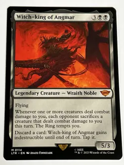 Witch King of Angmar 114 MTG LOTR Middle Earth 2023 MT 9.0+ Non Foil Mythic Rare - Image 4