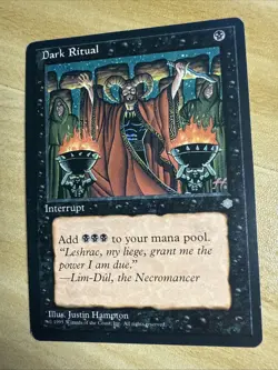 MTG Dark Ritual - Ice Age - Lightly Played - Image 1