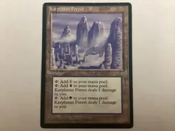 MTG Ice Age KARPLUSAN FOREST Damaged (9583) Graded Power - Image 1